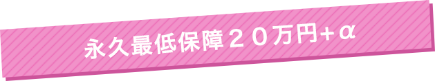 永久最低保証月給20万+α